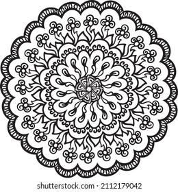 Juego de vectores de dibujo manual Mandalas , conjunto de elementos para diseño y decoración