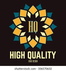Mandalas hand drawn high quality logo template. Round Ornament Pattern. Vintage decorative element. Islam, Arabic, Indian, ottoman motifs.