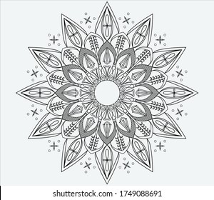 mandalas, mandala elements, antique decorative elements, vector illustrations. Islam, Arabic, India, Morocco, Spain, Turkey, Pakistan, China,
Suitable for coloring pages