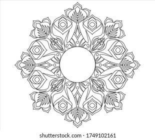 mandalas, mandala elements, antique decorative elements, vector illustrations. Islam, Arabic, India, Morocco, Spain, Turkey, Pakistan, China,
Suitable for coloring pages