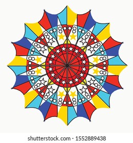 mandalas for meditating yoga ancient batik motifs can be edited for new year's greeting cards
