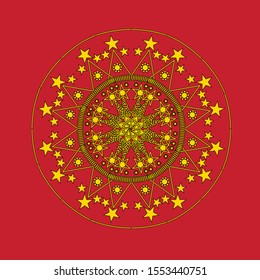 mandalas for meditating yoga ancient batik motifs can be edited for new year's greeting cards

