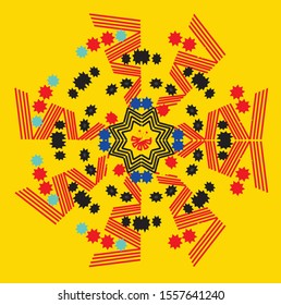 mandalas for meditating yoga ancient batik motifs can be edited for new year's greeting cards
