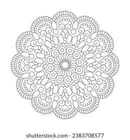 Mandalas in Motion rotate coloring book mandala page for kdp book interior, Ability to Relax, Brain Experiences, Harmonious Haven, Peaceful Portraits, Blossoming Beauty mandala design.