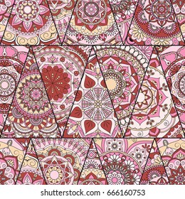 mandalas pattern. Vintage decorative elements with mandala. Hand drawn mandala background. Islam, Arabic mandala, Indian, mandala ottoman motifs. Perfect for printing on fabric or paper.