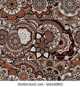 mandalas pattern. Vintage decorative elements with mandala. Hand drawn mandala background. Islam, Arabic mandala, Indian, mandala ottoman motifs. Perfect for printing on fabric or paper.