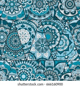 mandalas pattern. Vintage decorative elements with mandala. Hand drawn mandala background. Islam, Arabic mandala, Indian, mandala ottoman motifs. Perfect for printing on fabric or paper.