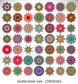 Mandalas. Round Ornament Pattern. Vintage decorative elements. Hand drawn background. Islam, Arabic, Indian, ottoman motifs.