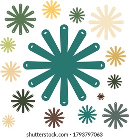 Mandalas of various sizes, perfect for backgrounds and wallpapers