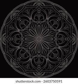 MANDALAS in Vector l Geometric Seamless Pattern l Race Ethnicity Diversity, Mandala Silhouette, Paper Cut Template, Vector Files For Cricut And Silhouette, Instant Download, Mandala Sticker