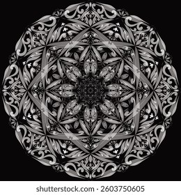 MANDALAS in Vector l Geometric Seamless Pattern l Race Ethnicity Diversity, Mandala Silhouette, Paper Cut Template, Vector Files For Cricut And Silhouette, Instant Download, Mandala Sticker