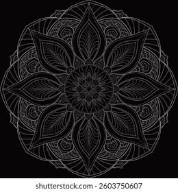 MANDALAS in Vector l Geometric Seamless Pattern l Race Ethnicity Diversity, Mandala Silhouette, Paper Cut Template, Vector Files For Cricut And Silhouette, Instant Download, Mandala Sticker