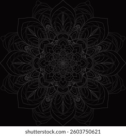 MANDALAS in Vector l Geometric Seamless Pattern l Race Ethnicity Diversity, Mandala Silhouette, Paper Cut Template, Vector Files For Cricut And Silhouette, Instant Download, Mandala Sticker