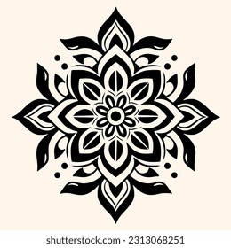 Mandalas vector for logo or icon,clip art, drawing Elegant minimalist style,abstract style Illustration