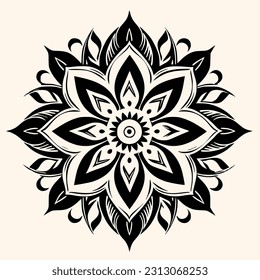 Mandalas vector for logo or icon,clip art, drawing Elegant minimalist style,abstract style Illustration