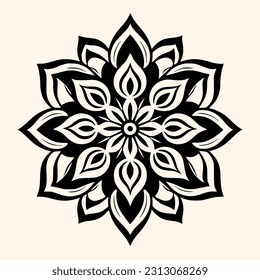 Mandalas vector for logo or icon,clip art, drawing Elegant minimalist style,abstract style Illustration