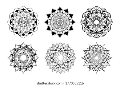 Mandalas. Vintage decorative elements. Oriental pattern, vector illustration. Islam, Arabic, Indian, turkish, pakistan, chinese, ottoman motifs