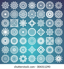 Mandalas. Vintage decorative elements. Oriental pattern, vector illustration.  Islam, Arabic, Indian, turkish, pakistan, chinese, ottoman motifs