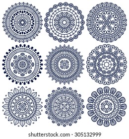 Mandalas. Vintage decorative elements. Oriental pattern, vector illustration.  Islam, Arabic, Indian, turkish, pakistan, chinese, ottoman motifs