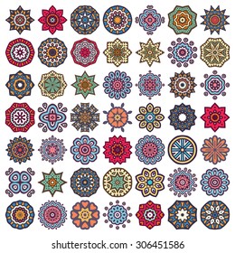 Mandalas. Vintage decorative elements. Oriental pattern, vector illustration.  Islam, Arabic, Indian, turkish, pakistan, chinese, ottoman motifs