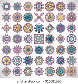 Mandalas. Vintage decorative elements. Oriental pattern, vector illustration.  Islam, Arabic, Indian, turkish, pakistan, chinese, ottoman motifs