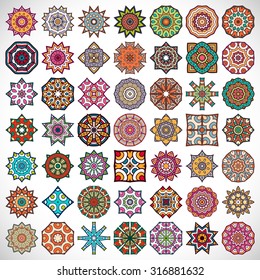 Mandalas. Vintage decorative elements. Oriental pattern, vector illustration.  Islam, Arabic, Indian, turkish, pakistan, chinese, ottoman motifs