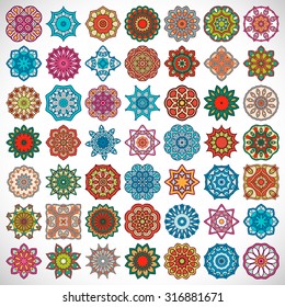 Mandalas. Vintage decorative elements. Oriental pattern, vector illustration.  Islam, Arabic, Indian, turkish, pakistan, chinese, ottoman motifs