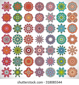 Mandalas. Vintage decorative elements. Oriental pattern, vector illustration.  Islam, Arabic, Indian, turkish, pakistan, chinese, ottoman motifs