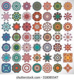 Mandalas. Vintage decorative elements. Oriental pattern, vector illustration.  Islam, Arabic, Indian, turkish, pakistan, chinese, ottoman motifs