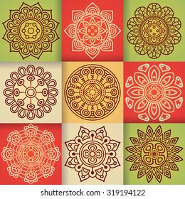 Mandalas. Vintage decorative elements. Oriental pattern, vector illustration.  Islam, Arabic, Indian, turkish, pakistan, chinese, ottoman motifs