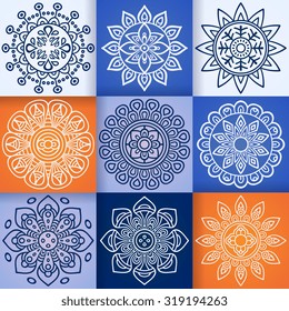 Mandalas. Vintage decorative elements. Oriental pattern, vector illustration.  Islam, Arabic, Indian, turkish, pakistan, chinese, ottoman motifs