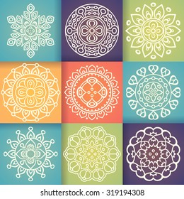 Mandalas. Vintage decorative elements. Oriental pattern, vector illustration.  Islam, Arabic, Indian, turkish, pakistan, chinese, ottoman motifs