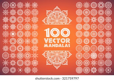 Mandalas. Vintage decorative elements. Oriental pattern, vector illustration.  Islam, Arabic, Indian, turkish, pakistan, chinese, ottoman motifs