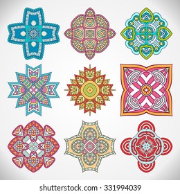 Mandalas. Vintage decorative elements. Oriental pattern, vector illustration.  Islam, Arabic, Indian, turkish, pakistan, chinese, ottoman motifs