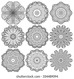 Mandalas. Vintage decorative elements. Oriental pattern, vector illustration.  Islam, Arabic, Indian, turkish, pakistan, chinese, ottoman motifs