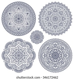 Mandalas. Vintage decorative elements. Oriental pattern, vector illustration.  Islam, Arabic, Indian, turkish, pakistan, chinese, ottoman motifs