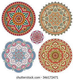 Mandalas. Vintage decorative elements. Oriental pattern, vector illustration.  Islam, Arabic, Indian, turkish, pakistan, chinese, ottoman motifs