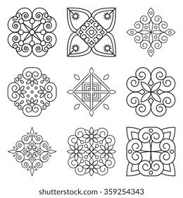Mandalas. Vintage decorative elements. Oriental pattern, vector illustration.  Islam, Arabic, Indian, turkish, pakistan, chinese, ottoman motifs