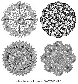 Mandalas. Vintage decorative elements. Oriental pattern, vector illustration.  Islam, Arabic, Indian, Turkish, Pakistan, Chinese, Ottoman motifs