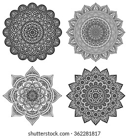 Mandalas. Vintage decorative elements. Oriental pattern, vector illustration.  Islam, Arabic, Indian, Turkish, Pakistan, Chinese, Ottoman motifs
