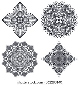 Mandalas. Vintage decorative elements. Oriental pattern, vector illustration.  Islam, Arabic, Indian, Turkish, Pakistan, Chinese, Ottoman motifs
