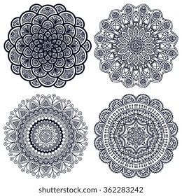 Mandalas. Vintage decorative elements. Oriental pattern, vector illustration.  Islam, Arabic, Indian, Turkish, Pakistan, Chinese, Ottoman motifs