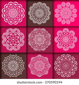 Mandalas. Vintage decorative elements. Oriental pattern, vector illustration.  Islam, Arabic, Indian, Turkish, Pakistan, Chinese, Ottoman motifs