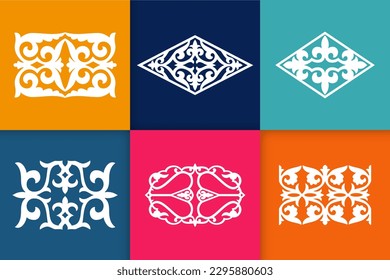 Mandalas. Vintage decorative elements. Six ethnic mandala patterns set Oriental pattern, vector illustration. Islam, Arabic, Indian, Turkish, Pakistan, Chinese, ottoman motif ethnic Mandala ornament