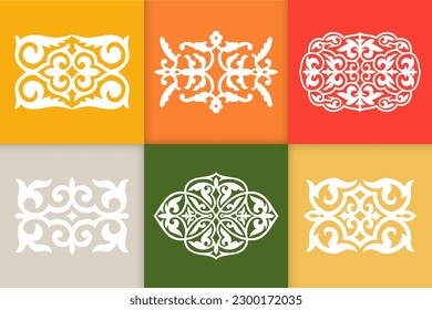 Mandalas. Vintage decorative elements. Six ethnic mandala patterns set Oriental pattern, vector illustration. Islam, Arabic, Indian, Turkish, Pakistan, Chinese, ottoman motif ethnic Mandala ornament