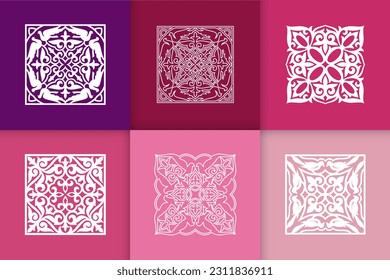 Mandalas. Vintage decorative elements. Six ethnic mandala patterns set Oriental pattern, vector illustration. Islam, Arabic, Indian, Turkish, Pakistan, Chinese, ottoman motif ethnic Mandala ornament