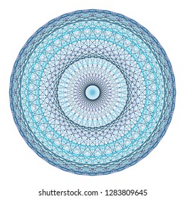 Mandala-style interior works are made of various colored straight lines. For fashion, interior and plate design. Editable by color group.