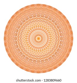 Mandala-style interior works are made of various colored straight lines. For fashion, interior and plate design. Editable by color group.
