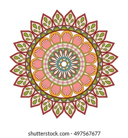 Mandale of bohemic and ornament concept