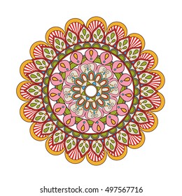 Mandale of bohemic and ornament concept